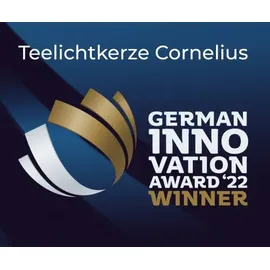 Edzard 4er-Set Dauerkerze Cornelius Pine (Höhe 6/8/10/12 cm, ø 6 cm, weiß,