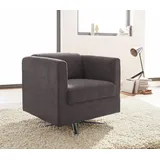 Home Affaire Sessel Bob Polyester 72 x 71 x 75 cm Braun drehbar mit Sternfuß