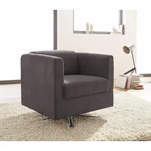 Home Affaire Sessel Bob Polyester 72 x 71 x 75 cm Braun drehbar mit Sternfuß