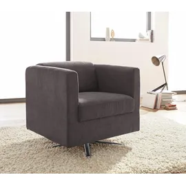 Home Affaire Sessel Bob Polyester 72 x 71 x 75 cm Braun drehbar mit Sternfuß