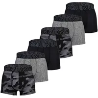 Under Armour Boxershort 6er Pack in, Schwarz/Grau | Gr.: