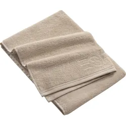 Handtuch ESPRIT "Modern Solid", beige (sand), B:50cm L:100cm, Webfrottier, Obermaterial: 85% Baumwolle, 15% Lyocell (TENCEL), Handtücher (Packung), vegan produziert