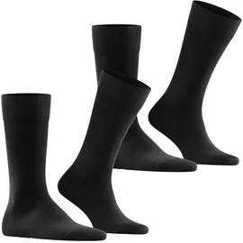 Falke Happy 2er Pack black 39-42