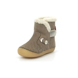 Kickers Baby-Mädchen So Windy Stiefelette, Taupe/Gold Fantasie, 24 EU