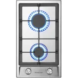 gasland chef - gasland Eingebaute Erdgas/Butan/Propan-Kochplatte, Edelstahl - GH30SF - 2 Kochstellen - 4200W