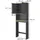 Vicco Toilettenschrank, Anthrazit, Holzwerkstoff, 3 Fächer, Rechteckig, 60x163x20 cm,