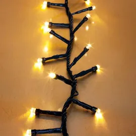 ECD Germany LED Cluster-Lichterkette 8 m Grün