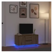 vidaXL TV-Schrank mit LED-Leuchten Artisan-Eiche 100x41x50 cm
