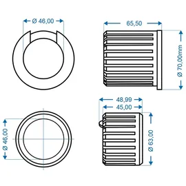 PRO PLUS Gleitlager für Auflaufeinrichtung 1,3-2,0 Metall