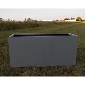 eleganteinrichten Pflanzkübel 120 x 50 x 55 cm grau
