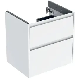 Geberit Waschtischunterschrank 2 Schubladen 59,5 x 60,6 x 44,6 cm Weiß