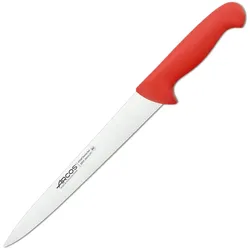 ARCOS Serie 2900 - Professionelles Tranchiermesser 25 cm Stahl NITRUM. Rot