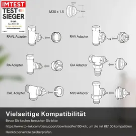 TP-Link Kasa KE100 Heizkörperthermostat Smart Home