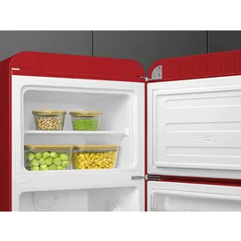 Smeg FAB30RRD5 Retro-Kühl-Gefrierkombination (222 l, 1720 mm hoch, Rot)