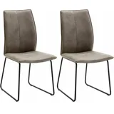 Niehoff Design-Stuhl Mikrofaser grau