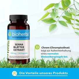 bioherba reichenbach gmbh ood Senna Blätter Extrakt Kapseln 100 St.