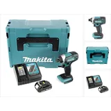 Makita DTD 152 RY1J 18V Li-Ion Akku Schlagschrauber im Makpac + 1x BL 1815 N 1,5 Ah Li-Ion Akku + 1x DC 18 RC Schnell Ladegerät für Li-Ion Akku