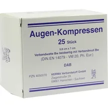 KERMA Verbandstoff GmbH Augenkompressen 5,8 x 7 cm unsteril