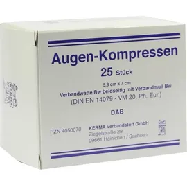 KERMA Verbandstoff GmbH Augenkompressen 5,8 x 7 cm unsteril