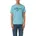 T-Shirt mit Label-Print türkis S