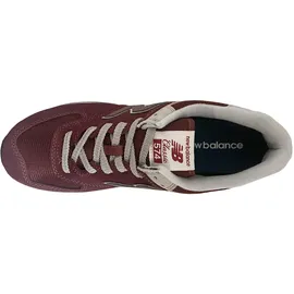 New Balance 574v3 Herren Burgundy / White 45,5