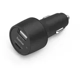 Hama KFZ-Ladegerät USB-C + USB-A 30 Watt Schwarz/Grün/Violett/Weiß