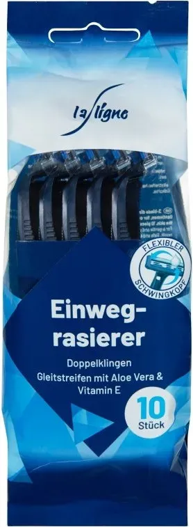 La Ligne Einwegrasierer für Herren Doppel-Klingen 10 Stk.