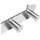 kompatible Ware Garderobenhaken Türgarderobe 6 Haken Silber
