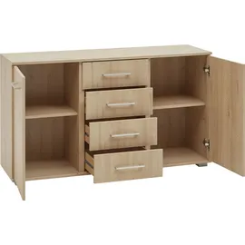Priess Kombikommode Lindau 123 x 71 x 38 cm Braun