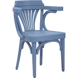 2er-Set Chausey | Bugholzstuhl | Holz | Blau | Bugholz