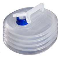 CAM2? Faltkanister Faltbarer Wasserkanister mit Zapfhahn, rund, lebensmittelecht, Faltbarer Wasserbehälter (8L)