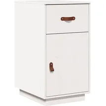 vidaXL Schreibtisch-Schrank Weiß 40x50x75 cm Massivholz Kiefer