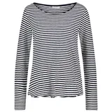 Marc O'Polo Damen, B41243952493 Longsleeve Aus Bio-Baumwolle, Langarmshirt Mit Rundhalsausschnitt, Softes Damenshirt Lässigem Look, blau XL, EU