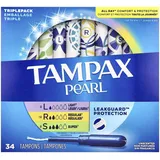 Pearl Tampons, leicht/normal/super saugfähig, mit LeckGuard-Geflecht, 3er-Pack, ohne Duft, 34 Stück