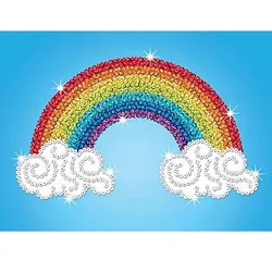 Sequin Art Paillettenbild "Regenbogen", 25 x 34 cm
