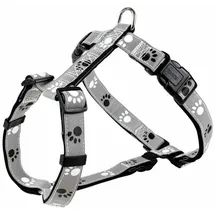 Trixie Silver Reflect Geschirr Hund M–L schwarz/silbergrau