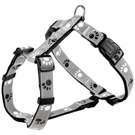 Trixie Silver Reflect Geschirr Hund M–L schwarz/silbergrau
