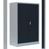 Stahl-Aktenschrank Metallschrank abschließbar Werkzeugschrank 120 x 92,5 x 42,2cm Grau/Anthrazit 530328