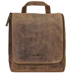 Greenburry Vintage Kulturbeutel Leder 22 cm brown