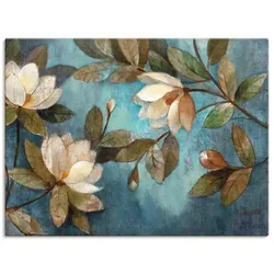Artland Wandbild »Schwebende Magnolie«, Blumen, (1 St.), als Leinwandbild, Poster, Wandaufkleber in verschied. Größen Artland Farbe Bild(er): blau
