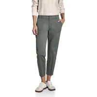 STREET ONE Damen A378680 Softe Twill Chino, Muse Green,