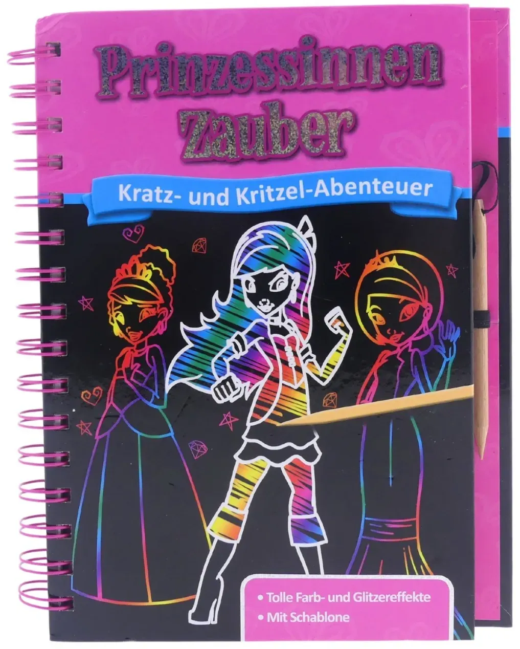 Kratzbuch: Prinzessinnen Zauber - Kratz- und Kritzel- Abenteuer ullmann NEU