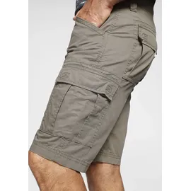 MAN'S WORLD Cargobermudas MAN'S WORLD, Herren, Gr. 66, N-Gr, grün (olivgrün), Obermaterial: 100% Baumwolle, unifarben, normal kniebedeckend, Hosen, auch in Großen Größen, Topseller