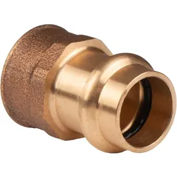 Kupfer Pressfitting Übergang aus Rotguss 18 mm - 1/2