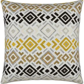 Erwin Müller Kissenhülle York Boho Chenille Curry Größe 40x40 cm