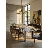 KADIMA DESIGN Esszimmertisch 180 x 95 x 77 cm schwarz