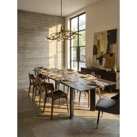 KADIMA DESIGN Esszimmertisch 180 x 95 x 77 cm schwarz