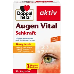 DOPPELHERZ Augen Vital Sehkraft aktiv Kapseln 90 St
