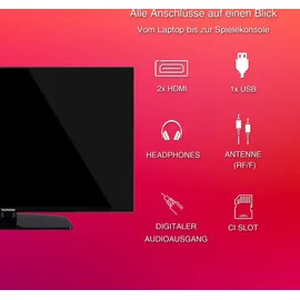 Telefunken XF40N750M 40" LED Full HD TV schwarz