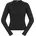 Funktionsshirt Damen Langarm 3D-Strick Schwarz L/XL